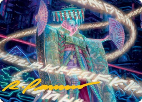 Satsuki, the Living Lore Art Card (Gold-Stamped Signature) [Kamigawa: Neon Dynasty Art Series] | The Time Vault CA