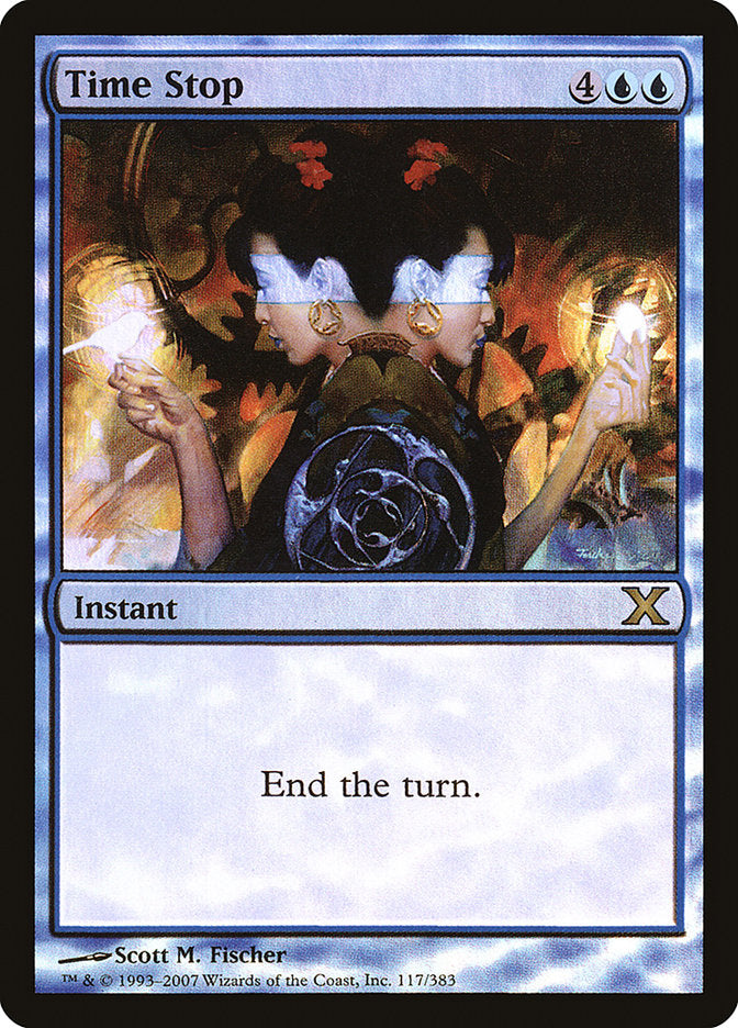 Time Stop (Premium Foil) [Tenth Edition] | The Time Vault CA