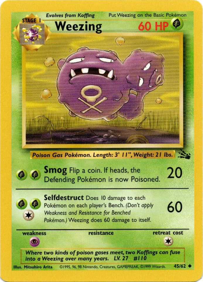 Weezing (45/62) [Fossil Unlimited] | The Time Vault CA