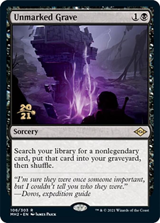 Unmarked Grave [Modern Horizons 2 Prerelease Promos] | The Time Vault CA