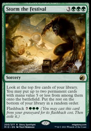 Storm the Festival (Promo Pack) [Innistrad: Midnight Hunt Promos] | The Time Vault CA