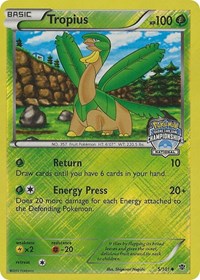 Tropius (5/101) (National Championship Promo) [Black & White: Plasma Blast] | The Time Vault CA