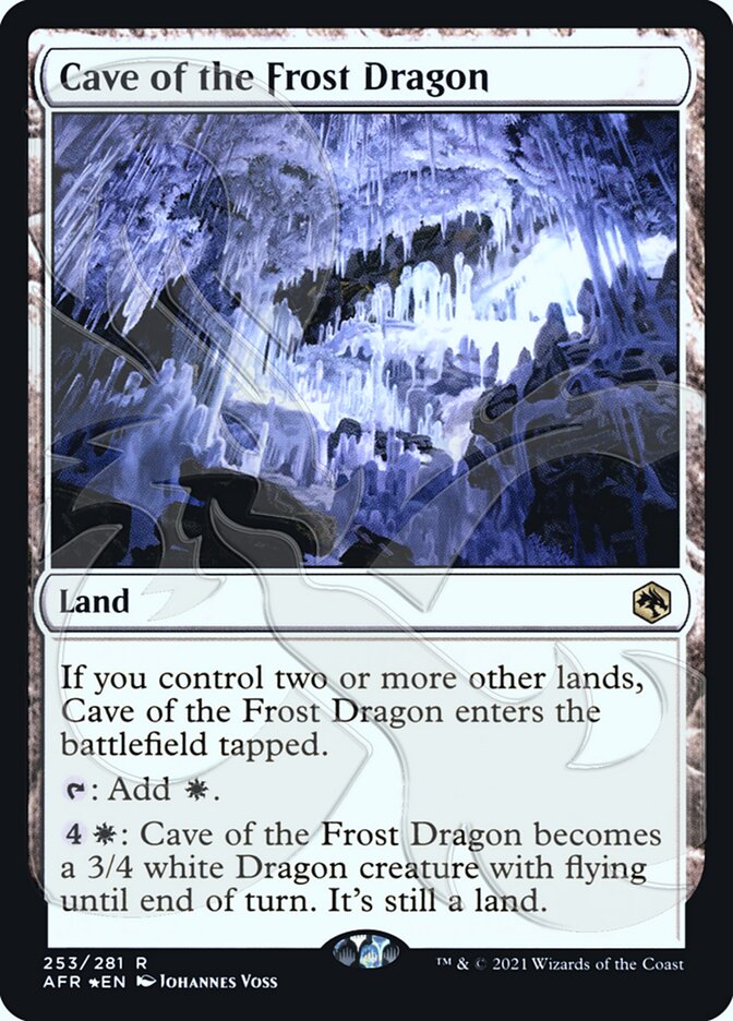 Cave of the Frost Dragon (Ampersand Promo) [Dungeons & Dragons: Adventures in the Forgotten Realms Promos] | The Time Vault CA