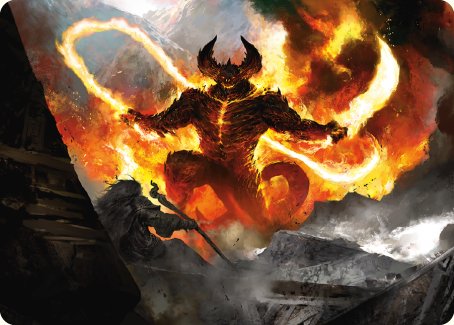 The Balrog, Flame of Udun Art Card [The Lord of the Rings: Tales of Middle-earth Art Series] | The Time Vault CA