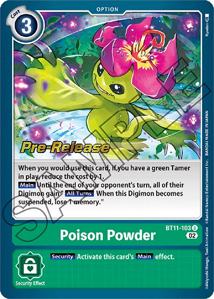 Poison Powder [BT11-103] [Dimensional Phase Pre-Release Promos] | The Time Vault CA