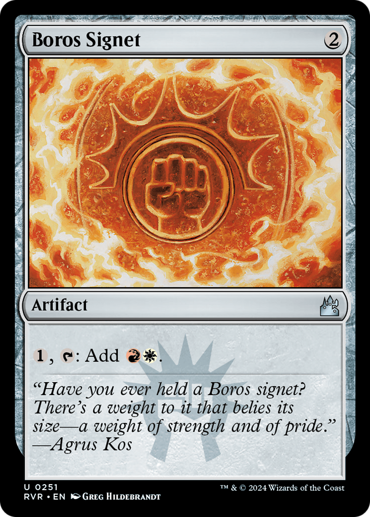 Boros Signet [Ravnica Remastered] | The Time Vault CA