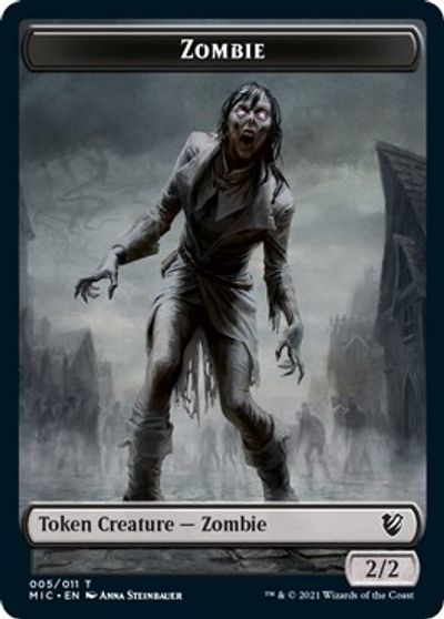 Zombie (005 MIC) // Zombie (005 MID) [Innistrad: Midnight Hunt Commander] | The Time Vault CA