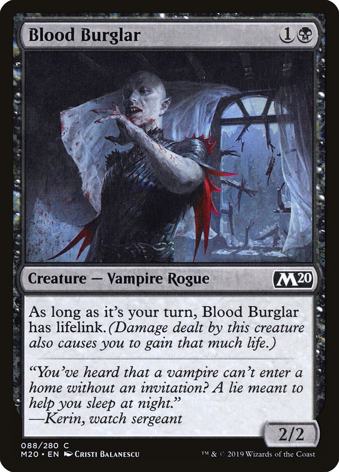 Blood Burglar [Core Set 2020] | The Time Vault CA