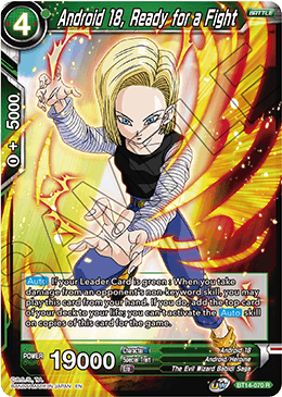 Android 18, Ready for a Fight (BT14-070) [Cross Spirits] | The Time Vault CA