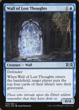 Wall of Lost Thoughts [Ravnica Allegiance] | The Time Vault CA