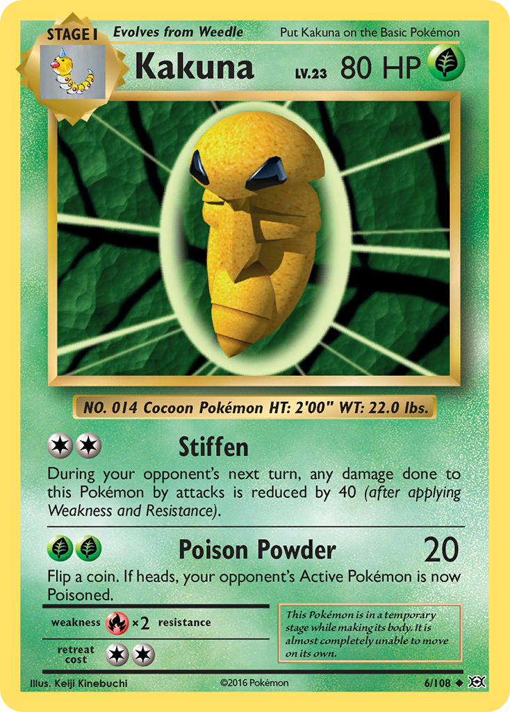 Kakuna (6/108) [XY: Evolutions] | The Time Vault CA