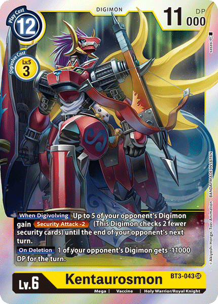 Kentaurosmon [BT3-043] [Release Special Booster Ver.1.0] | The Time Vault CA