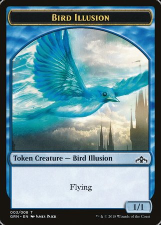 Bird Illusion Token [Guilds of Ravnica Tokens] | The Time Vault CA
