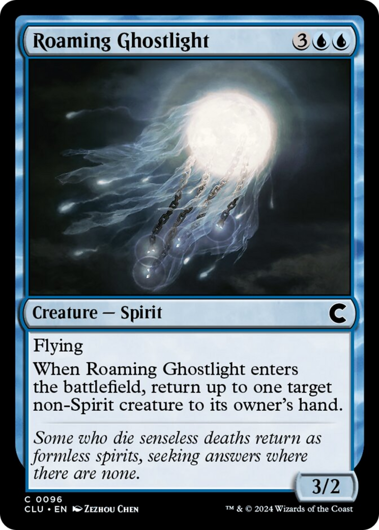 Roaming Ghostlight [Ravnica: Clue Edition] | The Time Vault CA