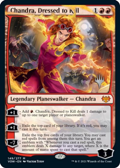 Chandra, Dressed to Kill (Promo Pack) [Innistrad: Crimson Vow Promos] | The Time Vault CA