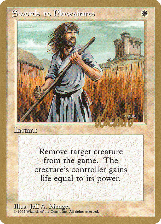 Swords to Plowshares (Michael Loconto) [Pro Tour Collector Set] | The Time Vault CA