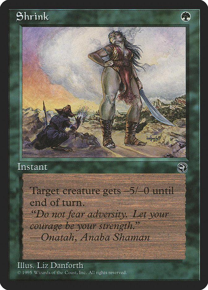 Shrink (Onatah Flavor Text) [Homelands] | The Time Vault CA
