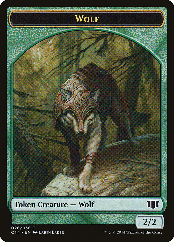 Treefolk // Wolf Double-sided Token [Commander 2014 Tokens] | The Time Vault CA