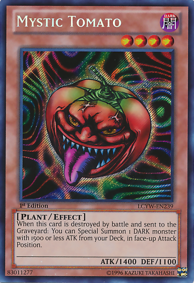 Mystic Tomato [LCYW-EN239] Secret Rare | The Time Vault CA