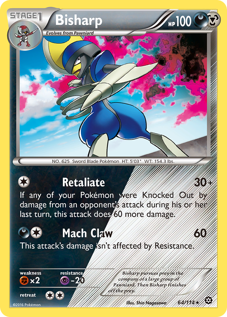 Bisharp (64/114) [XY: Steam Siege] | The Time Vault CA