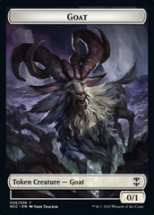 Zombie // Goat Double-sided Token [Streets of New Capenna Commander Tokens] | The Time Vault CA