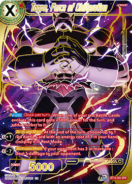 Toppo, Force of Obliteration (SPR) (BT14-004) [Cross Spirits] | The Time Vault CA