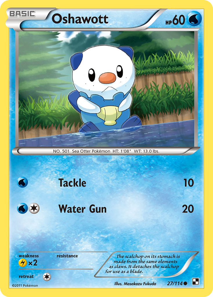 Oshawott (27/114) [Black & White: Base Set] | The Time Vault CA