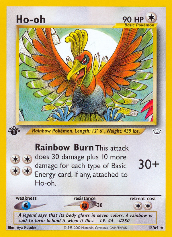 Ho-oh (18/64) [Neo Revelation 1st Edition] | The Time Vault CA