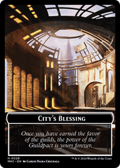 City's Blessing // Zombie Double-Sided Token [Murders at Karlov Manor Commander Tokens] | The Time Vault CA