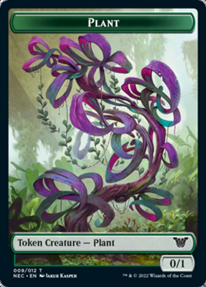 Plant // Treasure Double-sided Token [Kamigawa: Neon Dynasty Commander Tokens] | The Time Vault CA