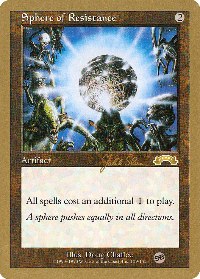 Sphere of Resistance (Jakub Slemr) (SB) [World Championship Decks 1999] | The Time Vault CA