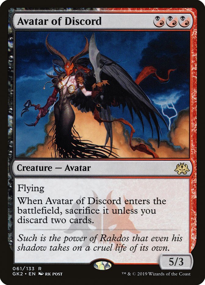 Avatar of Discord [Ravnica Allegiance Guild Kit] | The Time Vault CA