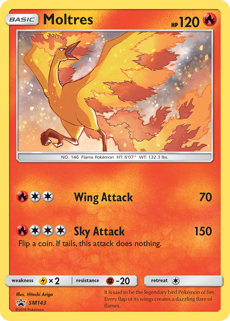 Moltres (SM143) [Sun & Moon: Black Star Promos] | The Time Vault CA