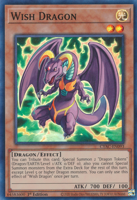 Wish Dragon [CYAC-EN093] Super Rare | The Time Vault CA