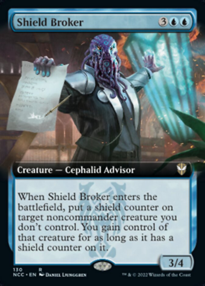 Shield Broker (Extended Art) [Streets of New Capenna Commander] | The Time Vault CA