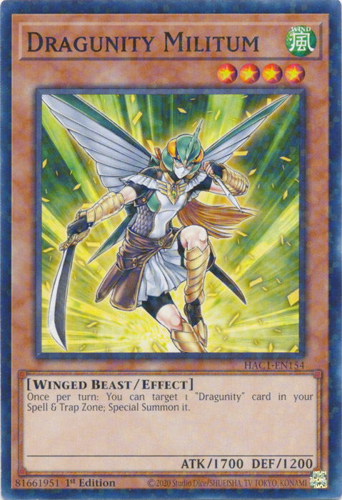 Dragunity Militum (Duel Terminal) [HAC1-EN154] Common | The Time Vault CA