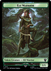 Elf Warrior // Insect Double Sided Token [The Lord of the Rings: Tales of Middle-Earth Commander Tokens] | The Time Vault CA