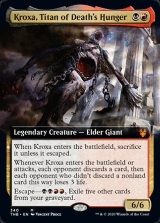 Kroxa, Titan of Death's Hunger (Extended Art) [Theros Beyond Death] | The Time Vault CA