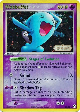 Wobbuffet (28/92) (Stamped) [EX: Legend Maker] | The Time Vault CA