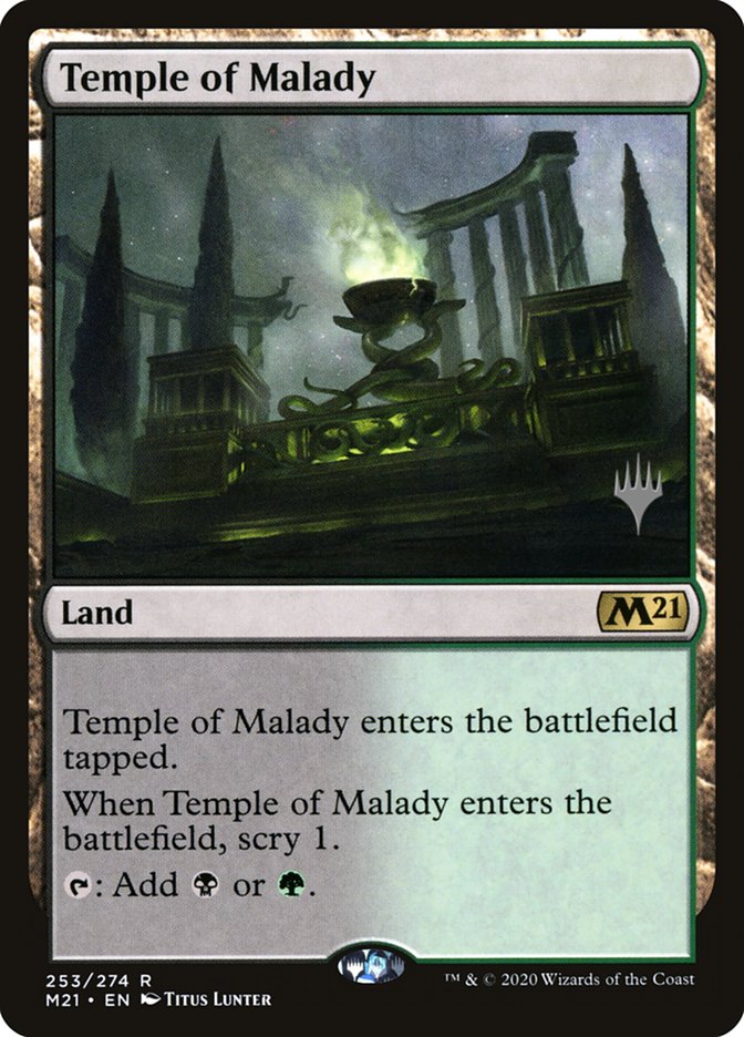 Temple of Malady (Promo Pack) [Core Set 2021 Promos] | The Time Vault CA