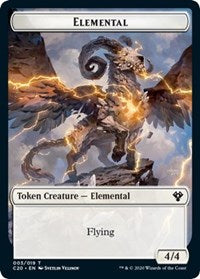 Elemental (003) // Soldier Double-sided Token [Commander 2020 Tokens] | The Time Vault CA