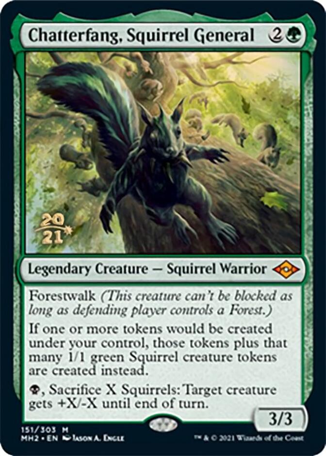 Chatterfang, Squirrel General [Modern Horizons 2 Prerelease Promos] | The Time Vault CA