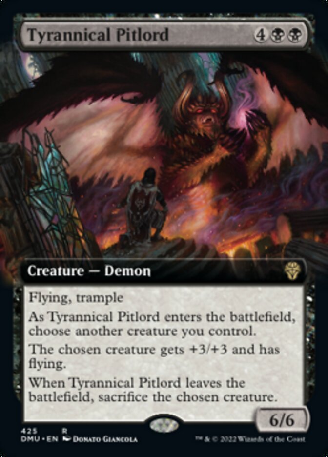 Tyrannical Pitlord (Extended Art) [Dominaria United] | The Time Vault CA