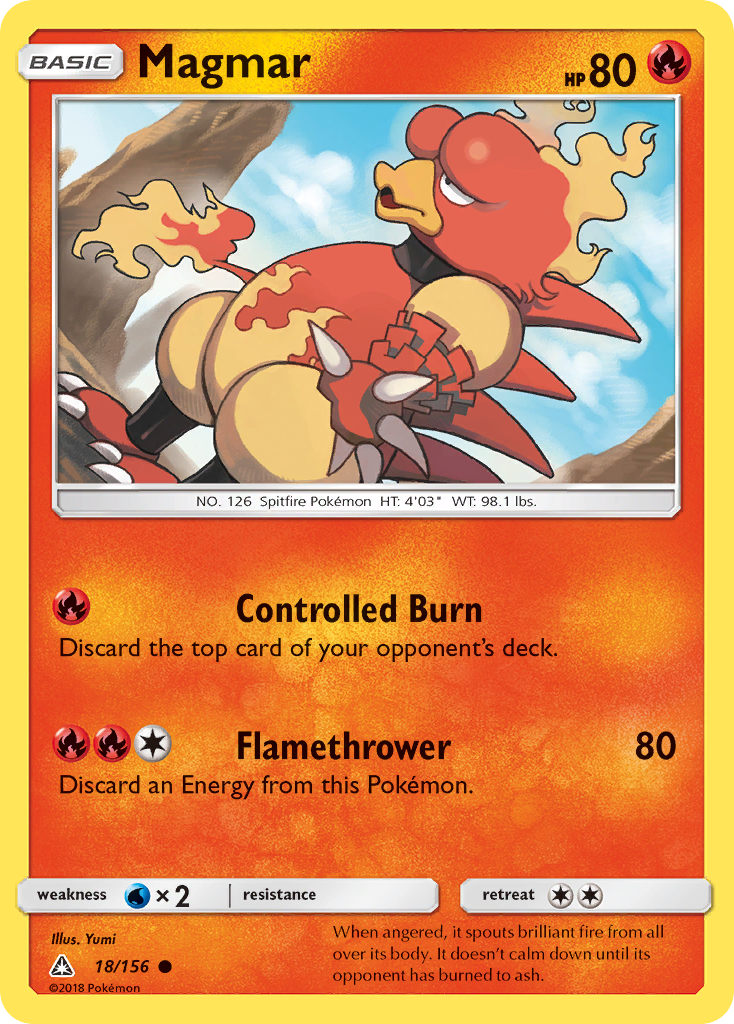 Magmar (18/156) [Sun & Moon: Ultra Prism] | The Time Vault CA