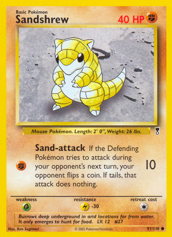 Sandshrew (91/110) [Legendary Collection] | The Time Vault CA