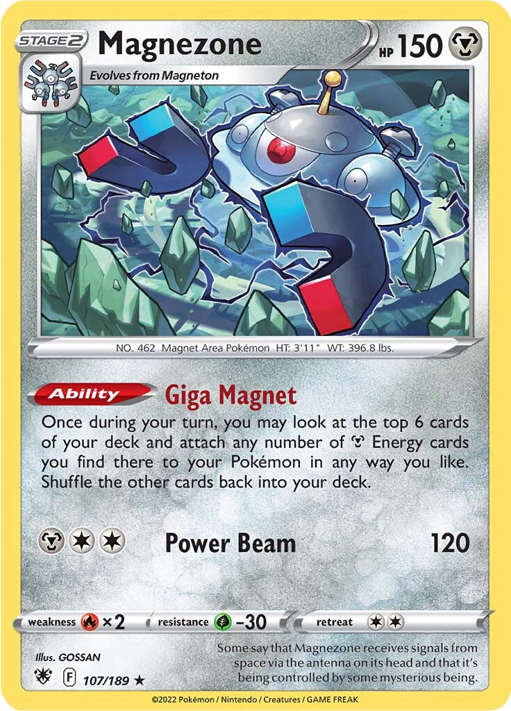 Magnezone (107/189) (Theme Deck Exclusive) [Sword & Shield: Astral Radiance] | The Time Vault CA