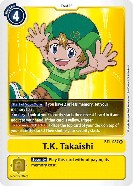 T.K. Takaishi [BT1-087] [Release Special Booster Ver.1.0] | The Time Vault CA