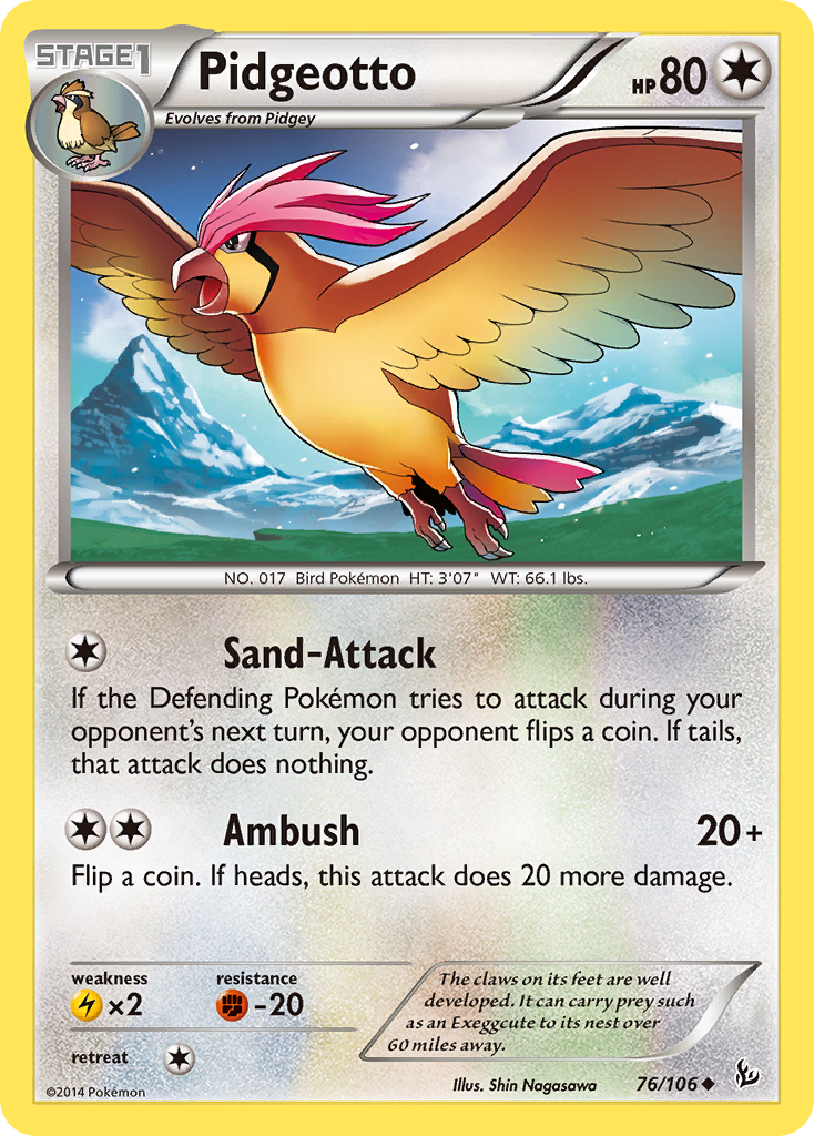 Pidgeotto (76/106) [XY: Flashfire] | The Time Vault CA