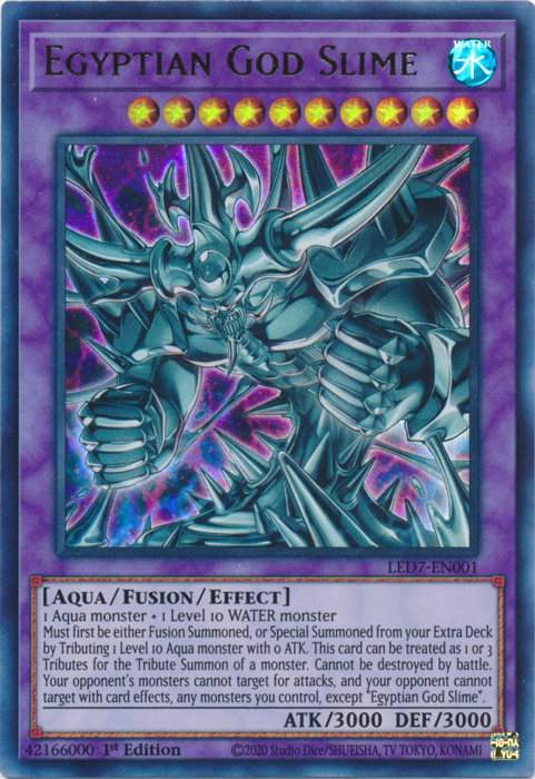 Egyptian God Slime [LED7-EN001] Ultra Rare | The Time Vault CA