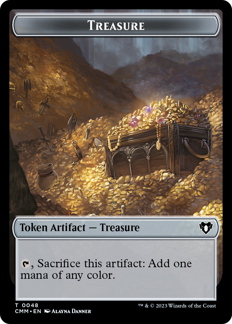 Treasure // Ogre Double-Sided Token [Commander Masters Tokens] | The Time Vault CA